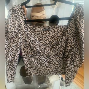 Size medium Zara cheeta going out top.